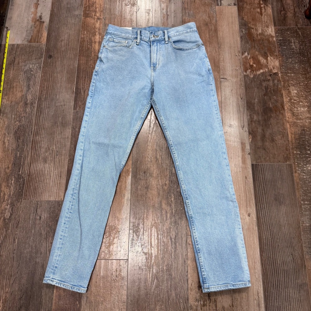 HM Slim Coupe Etroite Light Wash Blue Denim Jeans Mens 29x32
